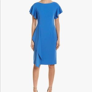 Vince Camuto Women’s Crepe Dress Flutter Sleeves PERFECT
